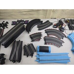 100+ Lot Of  Carrera Slot Car Racing Track And Accessories Power Pack Controls